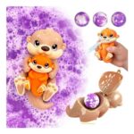 ZIMPLI Baff Buddies Otter Floating Bath Toy, 3 Lavender Bombs