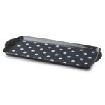Zeal Melamine Dotty Serving Design Tray (38x17cm) Dark Grey – various colors