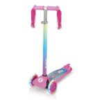 Zinc Explorer Kids Scooter: Three-Wheeled, LED Wheels, Pink Unicorn