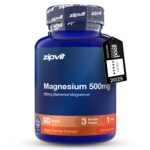 Zipvit Magnesium 500mg – 90 Tablets – 3 Months Supply – Vegan – Sold by Zipvit / FBA