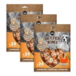Zoe Better Bones Dog Treats, Rawhide-Free, Chicken Flavour 3x24pcs – £21.59 S&S