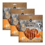 Zoe Better Bones Rawhide-Free Twist Dog Treats Chicken 3x27pcs – £23.58 S&S