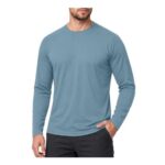 ZovioBox Mens Cotton Long Sleeve Crew Neck Shirt