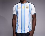 adidas Football Argentina World Cup 26 home shirt in blue stripe, Size S, L and XXL w/code