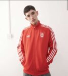 adidas Football Liverpool full zip jacket in red and white, Size S only