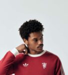 adidas Football Manchester United long sleeve top in dark red, Size M-L