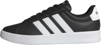 adidas Grand Court 3.0 Trainers (Core Black/White, UK 10)
