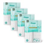 by Amazon Mega Toilet Roll, 3 ply, 24 Rolls, with Coconut Scent, 4 Packs of 6 Rolls, 330 Sheets per Roll
