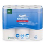 by Amazon Soft Toilet Tissue, 2-Ply, 18 Rolls (Pack of 1), 200 Sheets per Roll (£5.39 / £5.06 max S&S) w/voucher