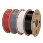 eSUN Enhanced PLA Filament 4KG, Fire Engine RedGreyCold WhiteBlack (Sold by eSUN Official Store, FBA)