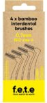 f.e.t.e Yellow ISO Size 4-0.70mm Bamboo Interdental Brush Biodegradable & Compostable Handle Recyclable Soft Bristles Sustainable Vegan
