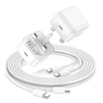 iPhone 17 16 15 Charger,MFi Certified 2 Pack 20W Fast USB C Charger Plug and 2M USB C to C Cable – Sold by Yueshangkezhan / FBA