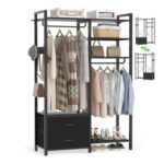 iSunirm Open Wardrobe with 2 Drawers