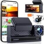 iZEEKER 4K4K Dual Dash Cam Front and Rear, STARVIS 2, 5GHZ WiFi, GPS