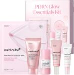 medicube PDRN Glow Essentials Kit, Mini Skincare Travel Set, 5-Step Routine