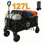 ochama Collapsible Compact Camping Wagon 127L – Black (w/Voucher)