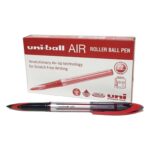 uni-ball Rollerball Pens, 0.7mm Medium Nib, Red (12-Pack)