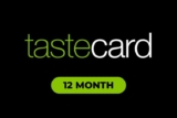 1 Year tastecard Membership – Save on Dining, Coffee, Pizza, and More (VIP members)