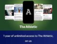1 year free subscription to The Athletic via Sky VIP for Sky Sports Customers