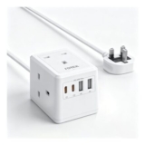 1.5m Extension Lead with USB Slots (3 AC 4 USB)