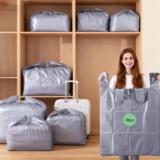 10 Pack 120L Large Plastic Moving Bags, Heavy Duty Dustproof Storage Bags Sold by EZZLife / FBA