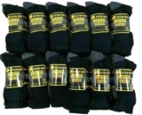 10 Pack Workwear Mens Arch Support Reinforced Toe Heel Heavy Duty Cushioned Sole Work Socks (6-11) Sold by DreamNights FBA