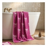 100% Cotton Bow Print Towel