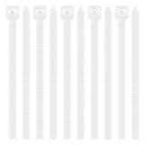 100 Pack Cable Ties White, 6 inch Zip Ties, 3.6mm x 150mm Tidy Wires Long 40lbs Tensile Strength with UV Resistant. Sold by Yaluzibi FBA