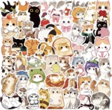 100 Pieces Cute Cat Stickers, Funny Kitty Decals for Adults and Teenagers, Kawaii Kitten Labels for Water Bottles, Laptops, Guitars, Suitcases, DIY