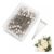 100 Steel Pearl Pins with round Faux Pearls for Weddings