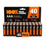100PP AAA Batteries 40 Pack