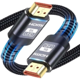 10K 8K HDMI Cable 2.1, HDMI Cables Available in 2M, 3M, 5M, 6M, 7.5M,1M Lengths for Selection,Ultra HD Cable High-Speed Lead 48Gbps