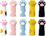 10Pcs Dinosaur Knitting Needle Stoppers, Knitting Needles Point Protectors, Silicone Knit Needles Point Protectors Caps Needle Minders Locks, Knit Stitch Holders for Sewing Quilting Crocheting DIY (2)