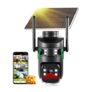 10X Zoom 6K Solar WiFi6 Security Camera, Outdoor, Triple Lens