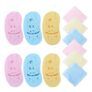 12 PCS Exfoliating Bath Sponges Set,