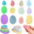 12 Pack Fidget Toys Sensory Stone with Different Patterns,Textured Soft Stone, Silicone Worry Stone for Autism Kids,Fidget Stress Toys, Calming Toys for Anxiety Relief
