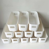 12-Pack Stackable Plastic Storage Bins with Handles (discount at checkout) Ships by and sold by Haul Global