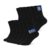 12 Pairs Black Mens Cotton Cushioned Athletic Socks for Cycling