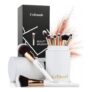 12-Pc Makeup Brush Set with Travel Case, Soft Synthetic Bristles
