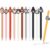 12 Pcs Cat Pens, Retractable Cat Gel Pens Cute Stationery Set, 0.5mm Black Ink Fine Point
