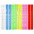 12 Pcs Plastic Ruler Set 30cm/12in Colorful Transparent Straight Measuring Ruler, Shatterproof Long Clear Rulers for Student Classroom School Office Home