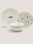 12 Piece Heart Dinner Set , 99p C&C