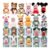 12 Pieces Mini Reborn Dolls with Clothes Animal Theme