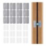 12-Set No-Drill Magnetic Stainless Steel Cabinet Door Latches with Adhesive