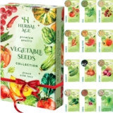 12 Vegetable Plants Seed Box, Grow Your Own Kits, 5100 Vegetable Seeds
