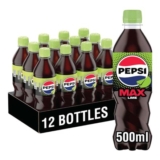 12 X 500ml Pepsi Max Lime Bottles