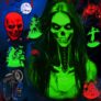 12 in 1 Halloween Projector Outdoor – 3D Dynamic Halloween Decorations Lights,Clearer Skull/Spider/Scarecrow/Pumpkin/Witch Cauldron HD Patterns,Night Light for Window Holiday Decor