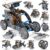 12-in-1 STEM Solar Robot Kit for Kids Age 8-12, DIY Educational Science Building Toys with Power Operation, Robotic Engineering Set for Boys Girls Teens (Dark Blue)