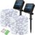 120 LED Solar Fairy Lights Outdoor, 2 Pack Total 24M/ 80Ft 240LEDS, 8 Modes with 8-Hour Timer, Outdoor Garden Lights, Waterproof String Lights, Suitable for Party, Camping, Decorations (Cool White)