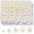 1200 Pieces Beads for Jewellery Making, 5 Sizes Round Beads for Bracelets Kit Small Filler Beads with Hole for DIY